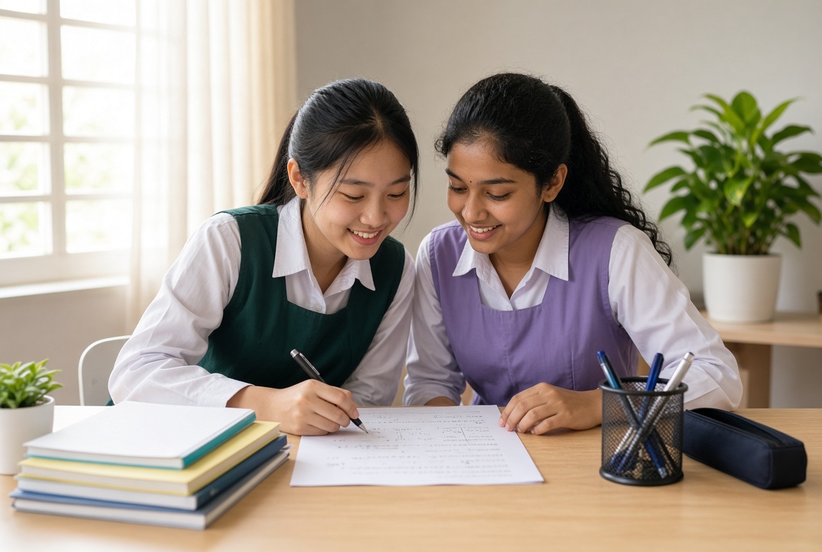 来自不同学校的学生